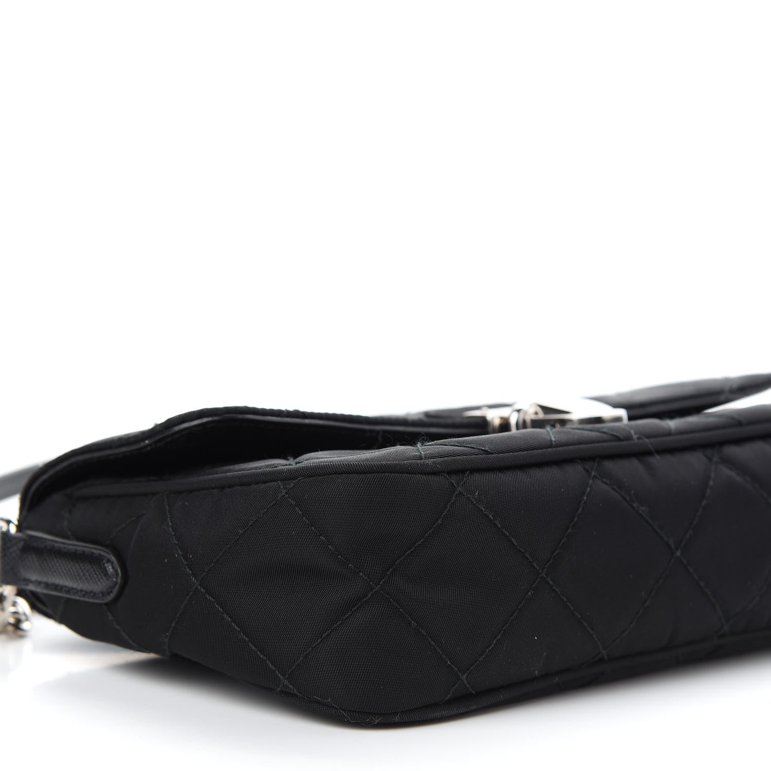 Prada Nylon Tessuto Impuntu Quilted Flap Black 5 of 11