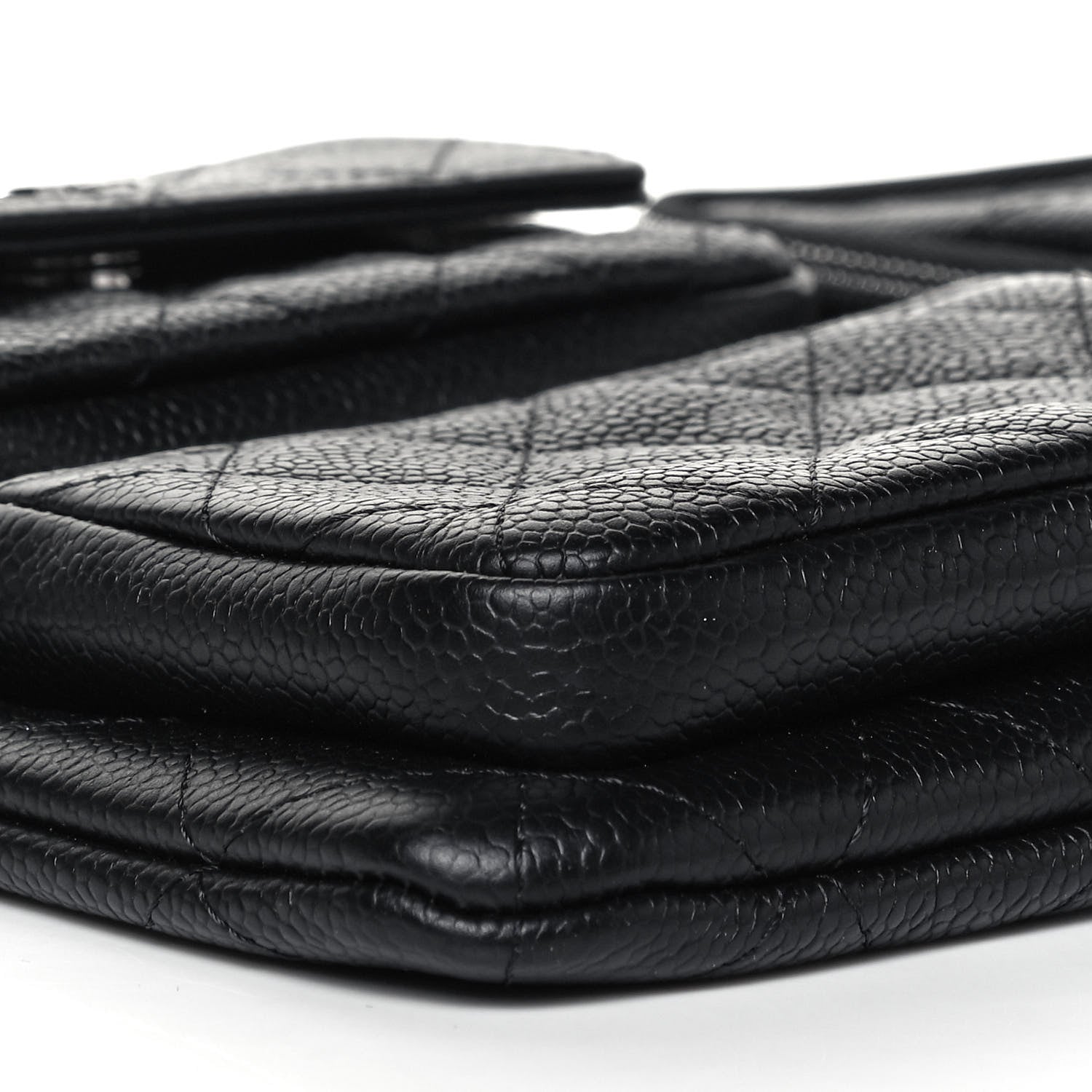 Chanel Caviar Quilted Zipped Multi Pouch Black 8 of 9