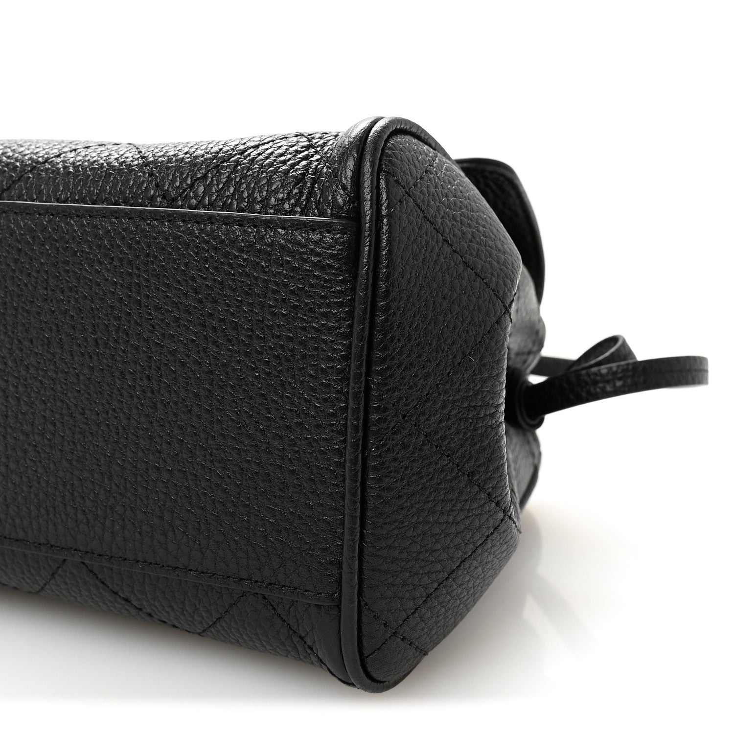 Chanel Grained Calfskin Stitched Urban Essentials Small Shopping Bag Black 10 of 10