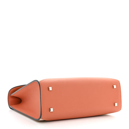 Moynat Carat Calfskin Bicolor Gabrielle PM Peche Powder 4 of 10