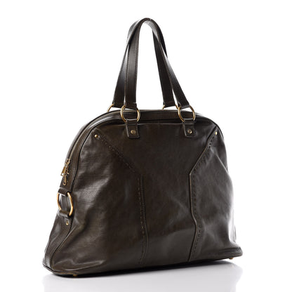 Saint Laurent Calfskin Oversized Muse Dark Grey 3 of 20