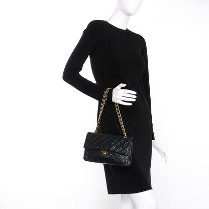 Chanel Lambskin Quilted Small Double Flap Black 3 of 9