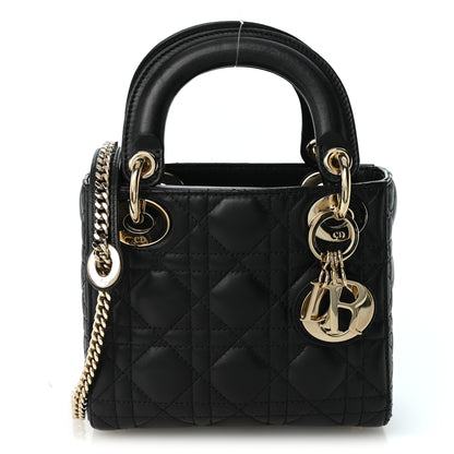 Christian Dior Lambskin Cannage Mini Lady Dior Black 1 of 10