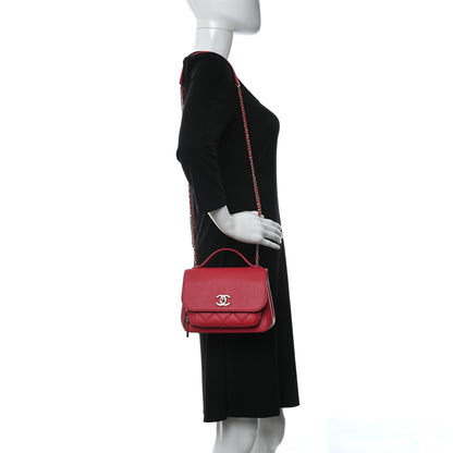 Chanel Caviar Quilted Small Business Affinity Flap Red 2 of 11