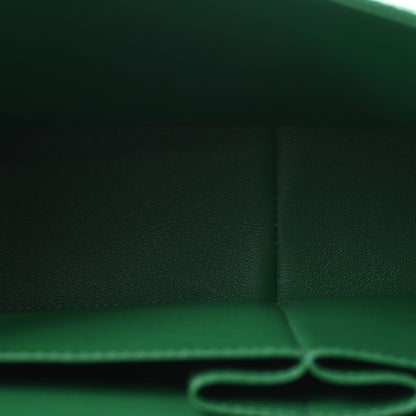 Chanel Metallic Caviar Quilted Jumbo Double Flap Green 5 of 10