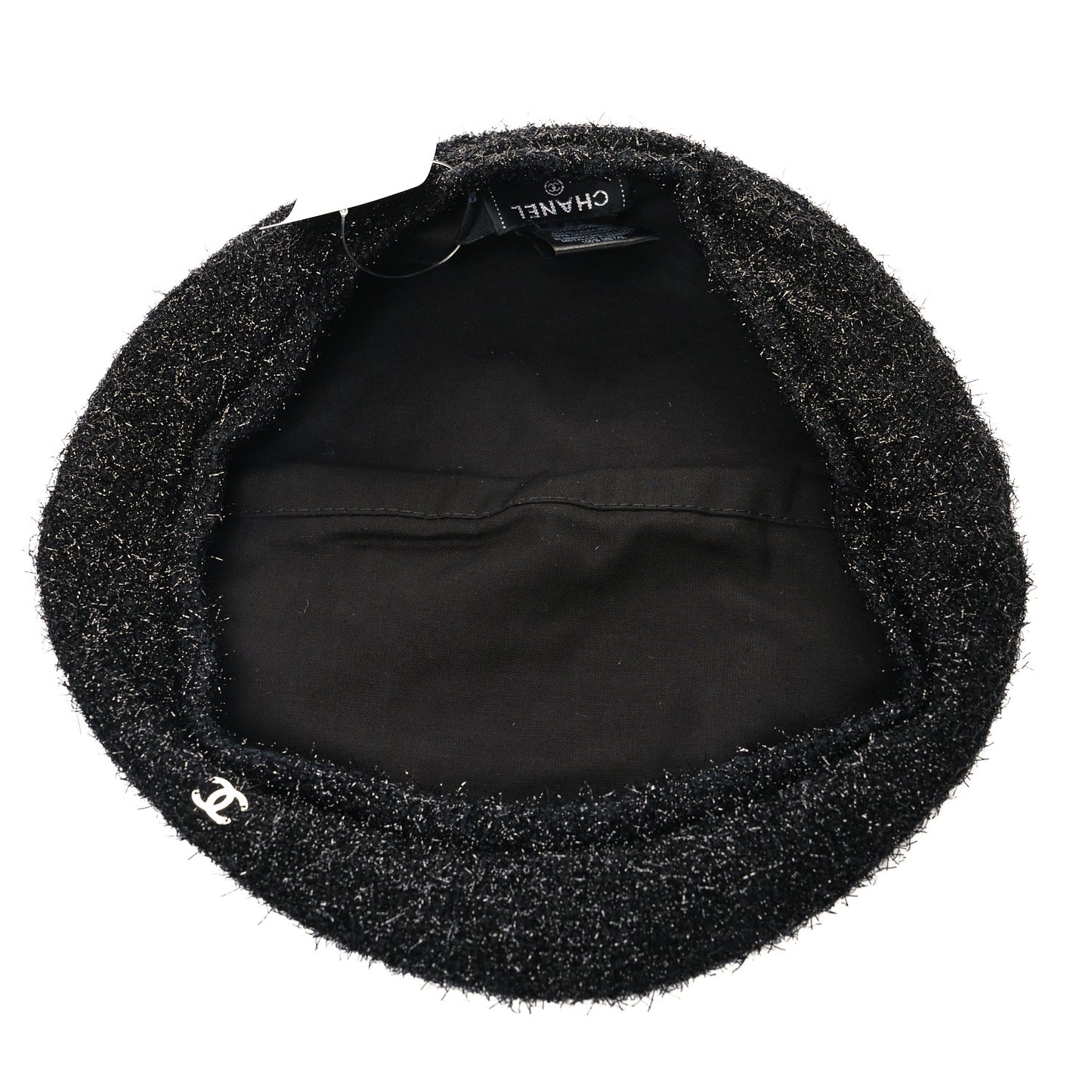 Cotton Metallic CC Beret M Black