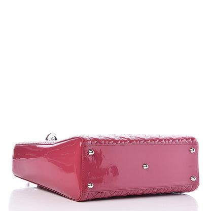 Christian Dior Patent Cannage Large Lady Dior Pink 5 of 10