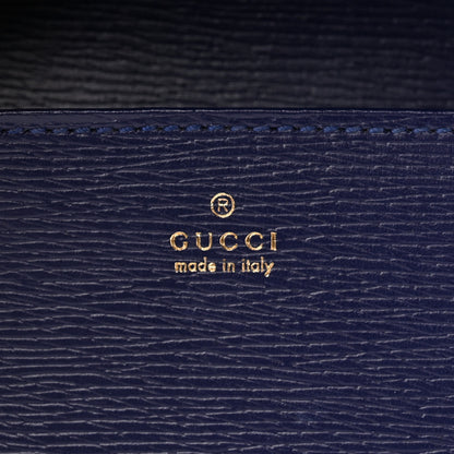 Gucci Shangai Calfskin Polka Dot Horsebit 1955 Wallet On Chain Blue Orange Sailor Blue 6 of 10