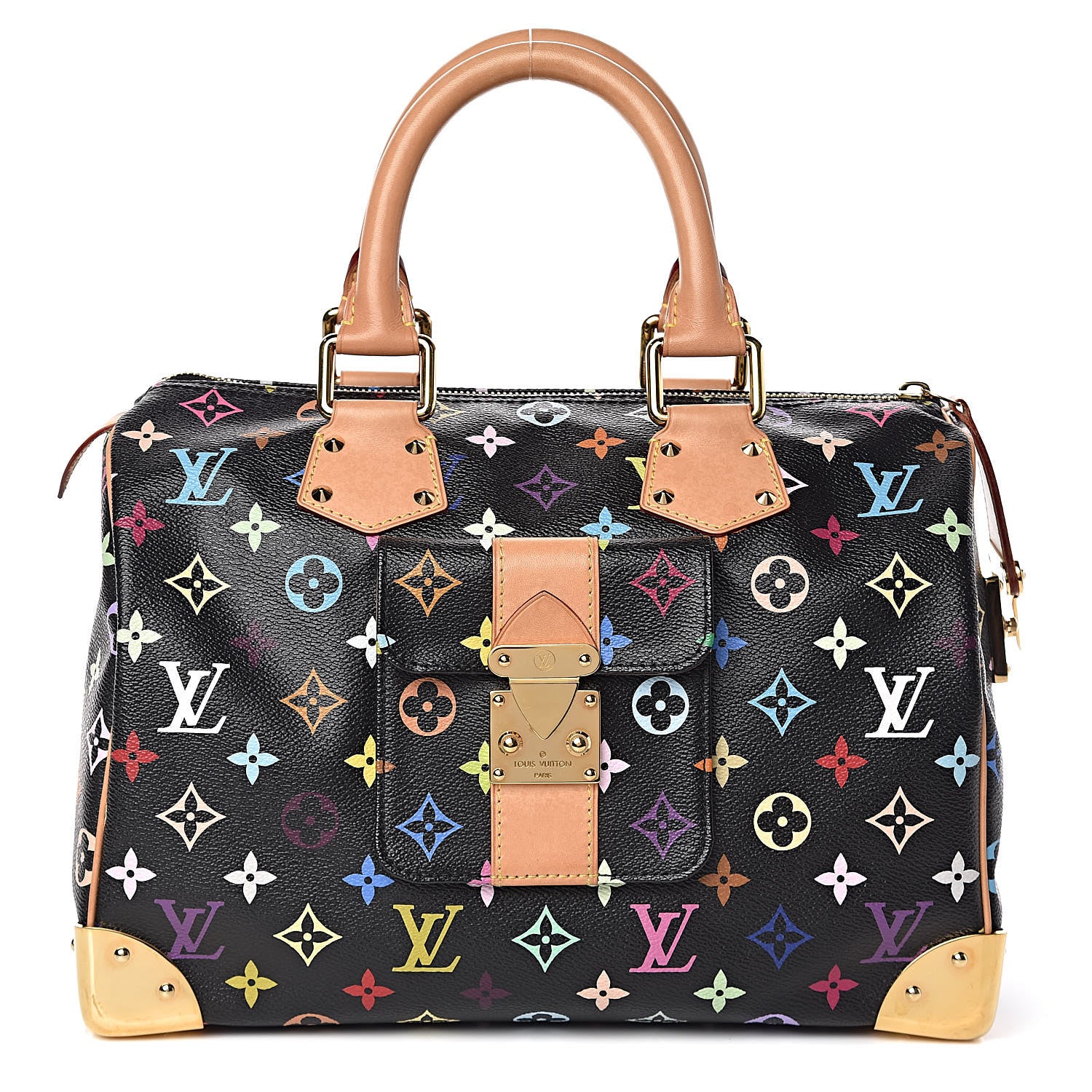 Louis Vuitton Monogram Multicolor Speedy 30 Black 1 of 8