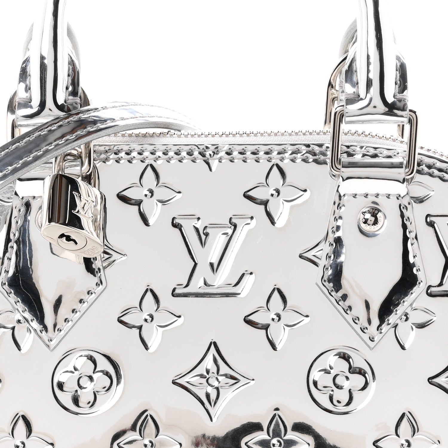 Louis Vuitton Monogram Miroir Alma BB Silver 6 of 9