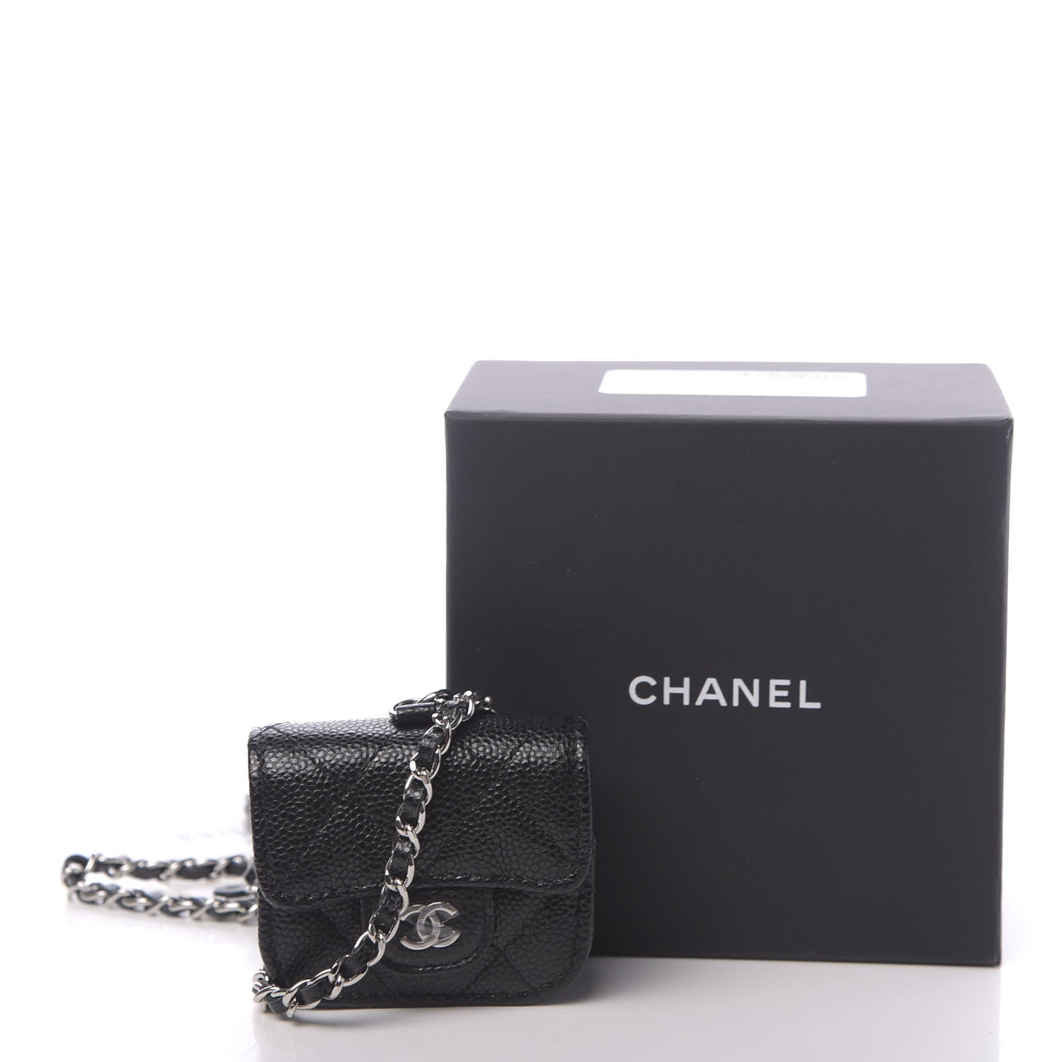 Chanel Caviar Quilted Airpods Pro Case Black 10 of 10