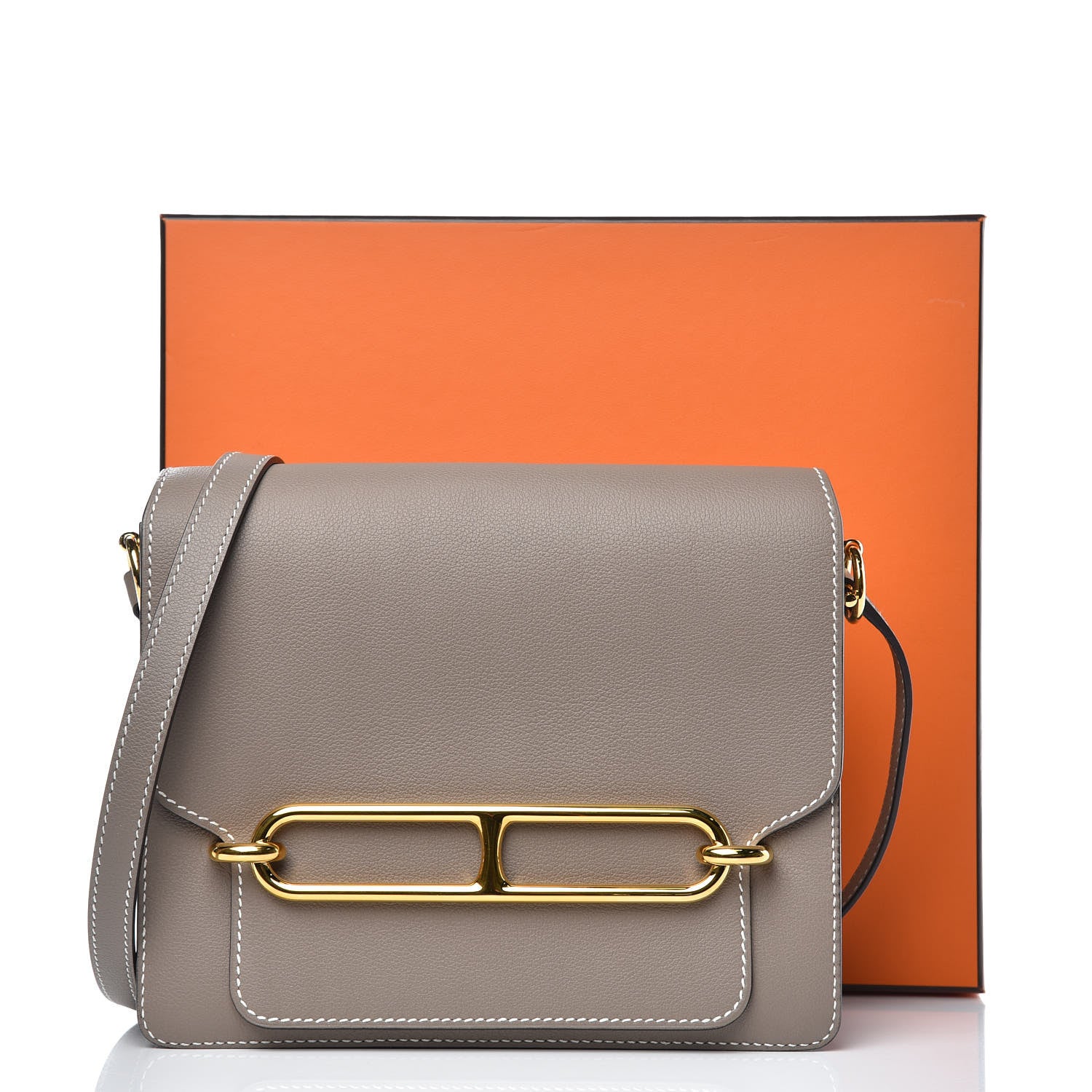 Hermes Evercolor Sac Roulis 23 Gris Asphalte 9 of 9