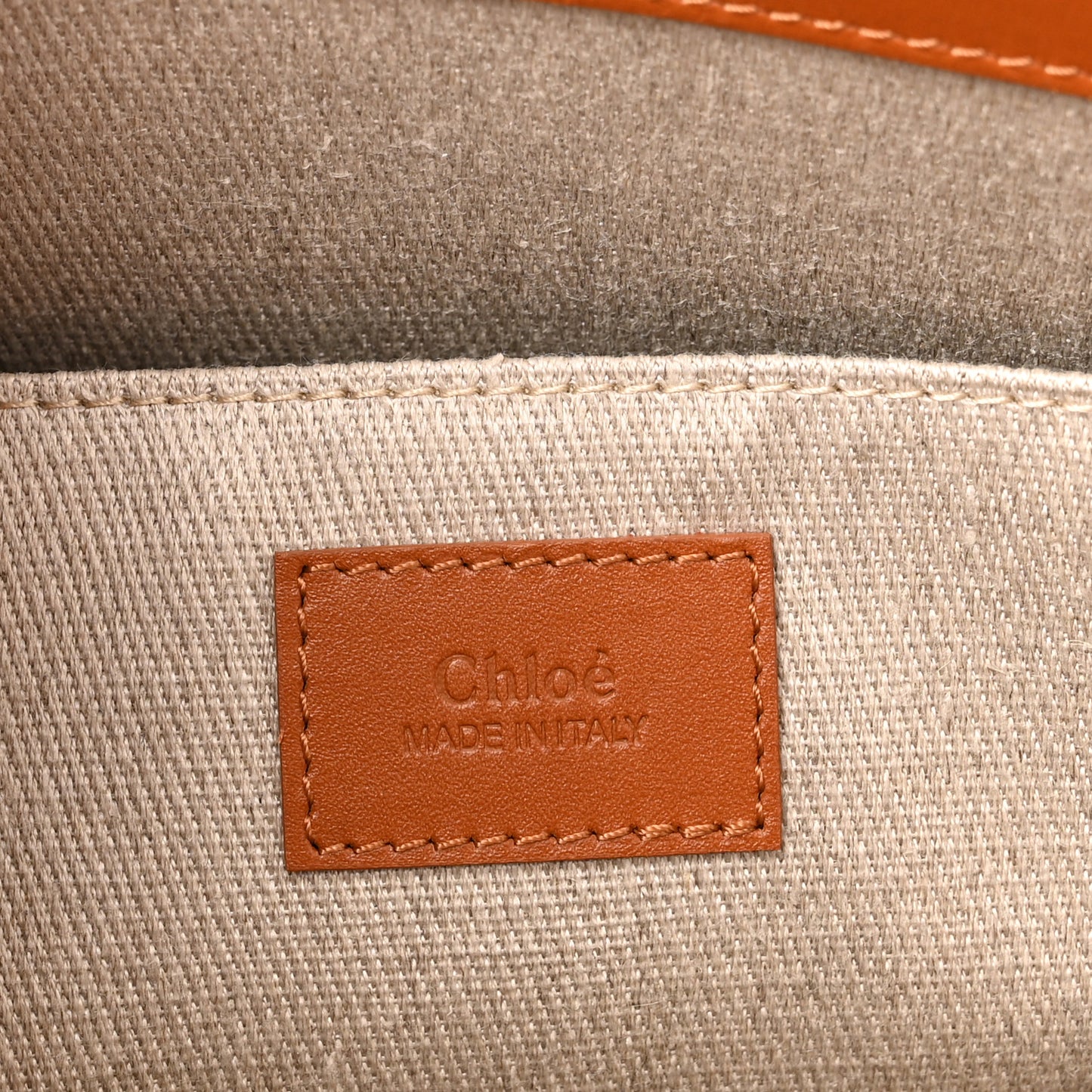 Calfskin Medium Woody Tote Caramel