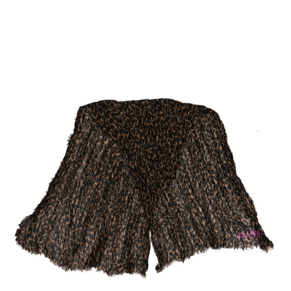 Louis Vuitton Cashmere Silk Leopard Etole Stole Marron 2 of 3
