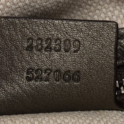 Gucci Metallic Pebbled Calfskin Medium Soho Shoulder Bag Sasso 7 of 9
