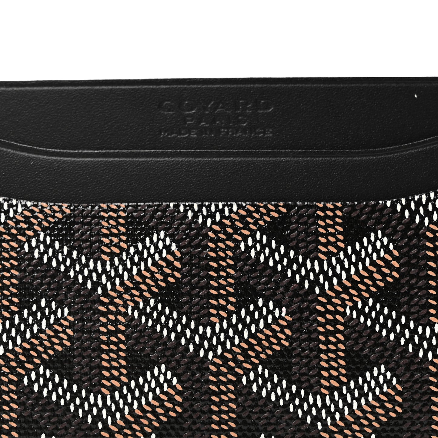 Goyardine Saint Sulpice Card Holder Black