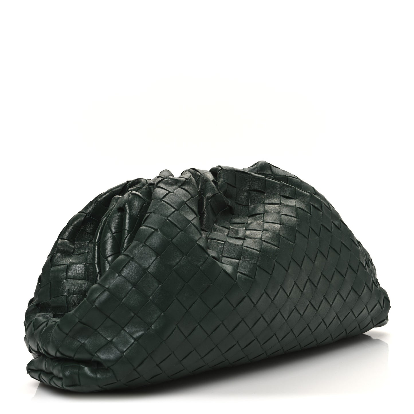 Nappa Maxi Intrecciato The Pouch Oversized Clutch Raintree