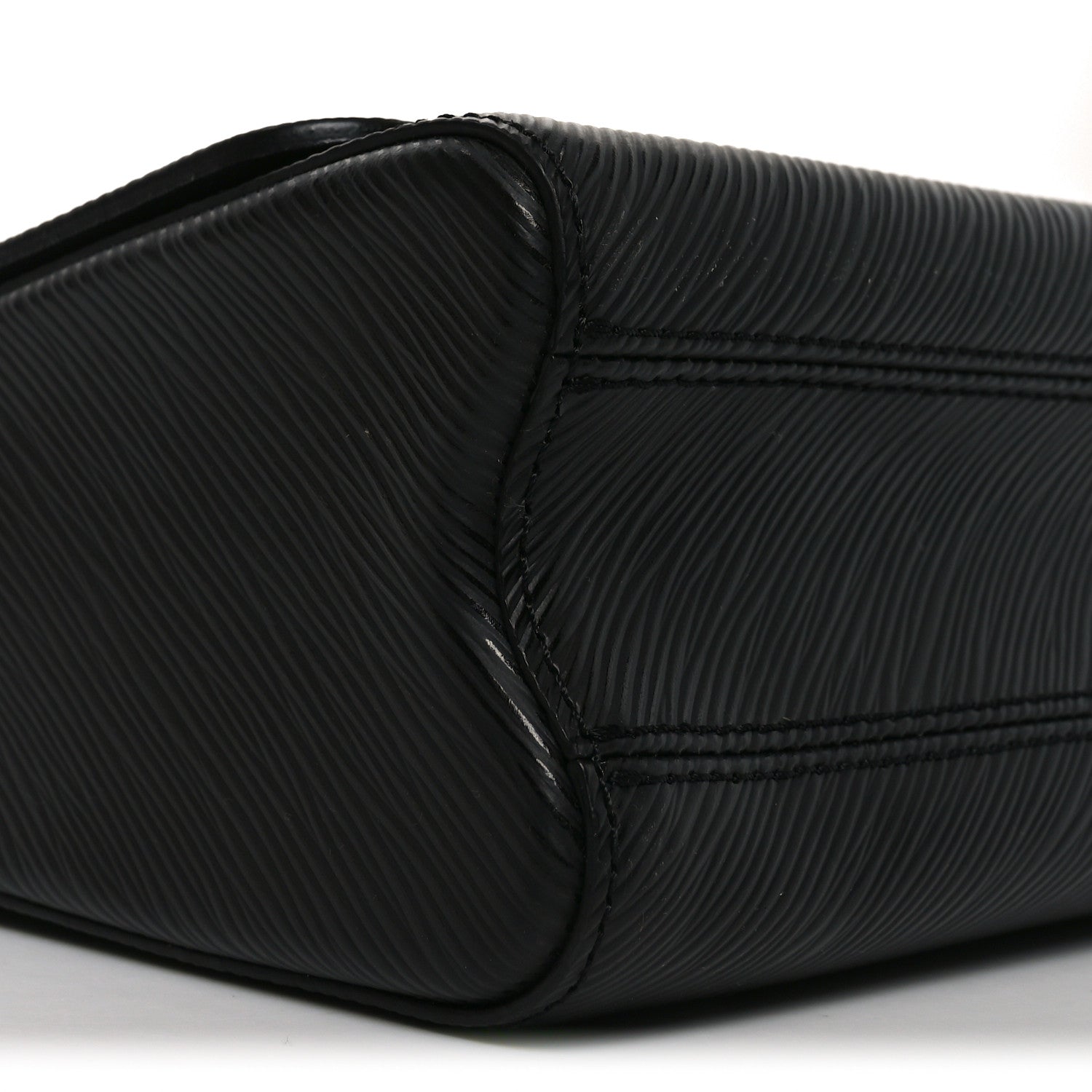 Louis Vuitton Epi Studded Sol Twist Shoulder Bag MM Black 1867384