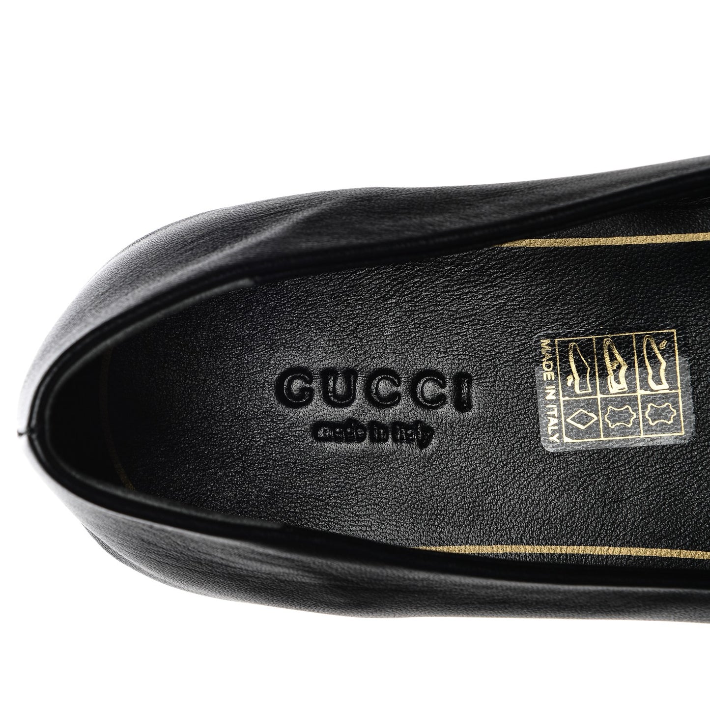 Calfskin Bayadere Ballerina Flat 38.5 Nero Black