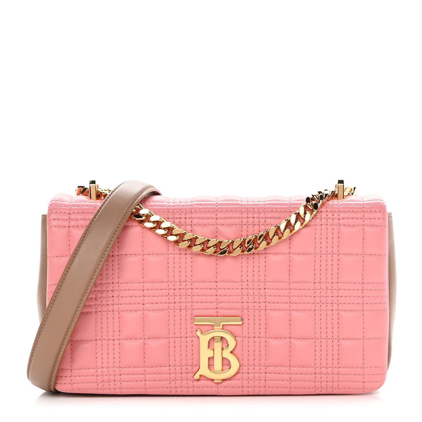 Lambskin Quilted Small Lola Bag Peony Camel