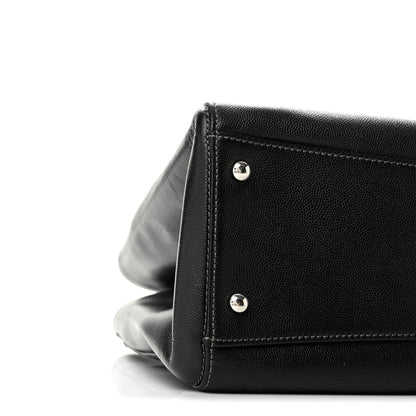 Chanel Caviar Cerf Executive Shopper Tote Black 9 of 12
