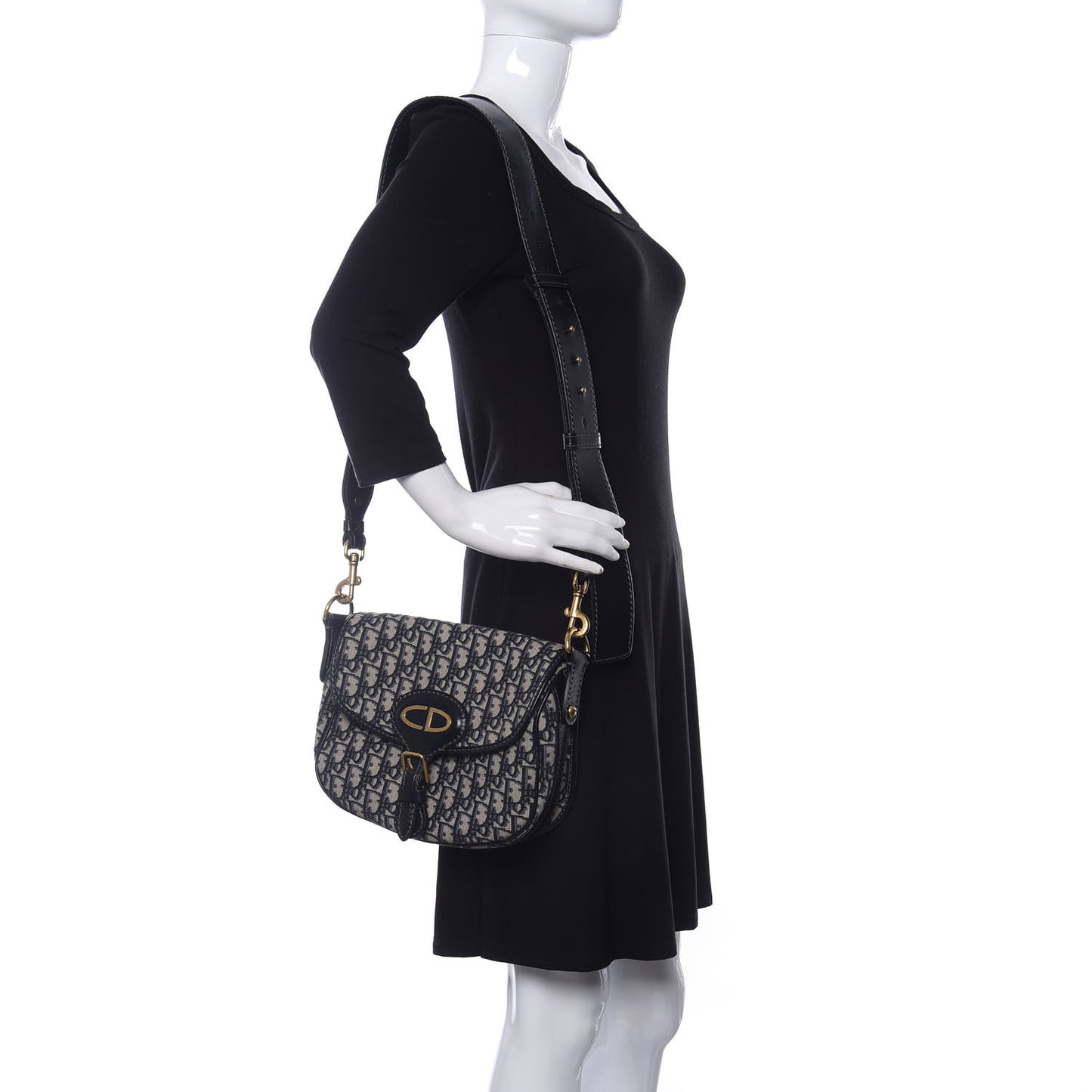 Oblique Crossbody Navy Blue