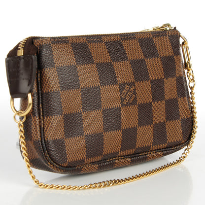 Louis Vuitton Damier Ebene Complice Trunks and Bags Mini Pochette Accessories Red 3 of 8