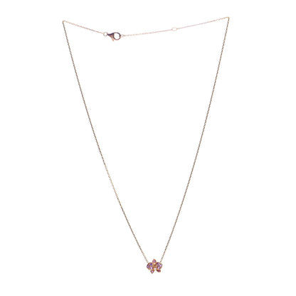 Cartier 18K Pink Gold Pink Sapphire Diamond Caresse D'Orchidees Par Cartier Necklace 3 of 6