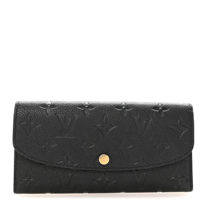 Louis Vuitton Empreinte Emilie Wallet Black Dune 1 of 7