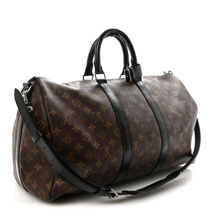 Louis Vuitton Monogram Macassar Keepall Bandouliere 45 2 of 8
