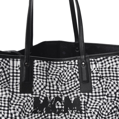 MCM Visetos Large Liz Reversible Shopper Tote Black 16 of 16