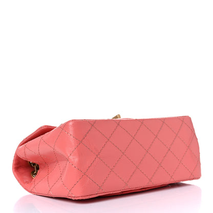 Chanel Aged Calfskin Quilted 2.55 Reissue Mini Flap Coral 4 of 12