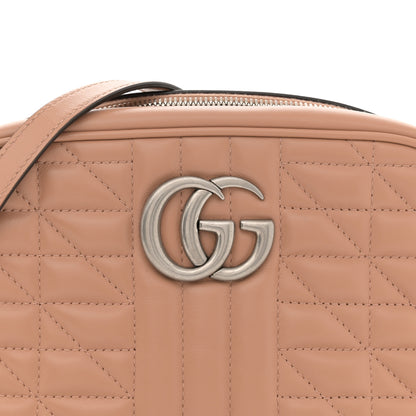 Gucci Calfskin Matelasse Aria Small GG Marmont Chain Shoulder Bag Camelia 8 of 12