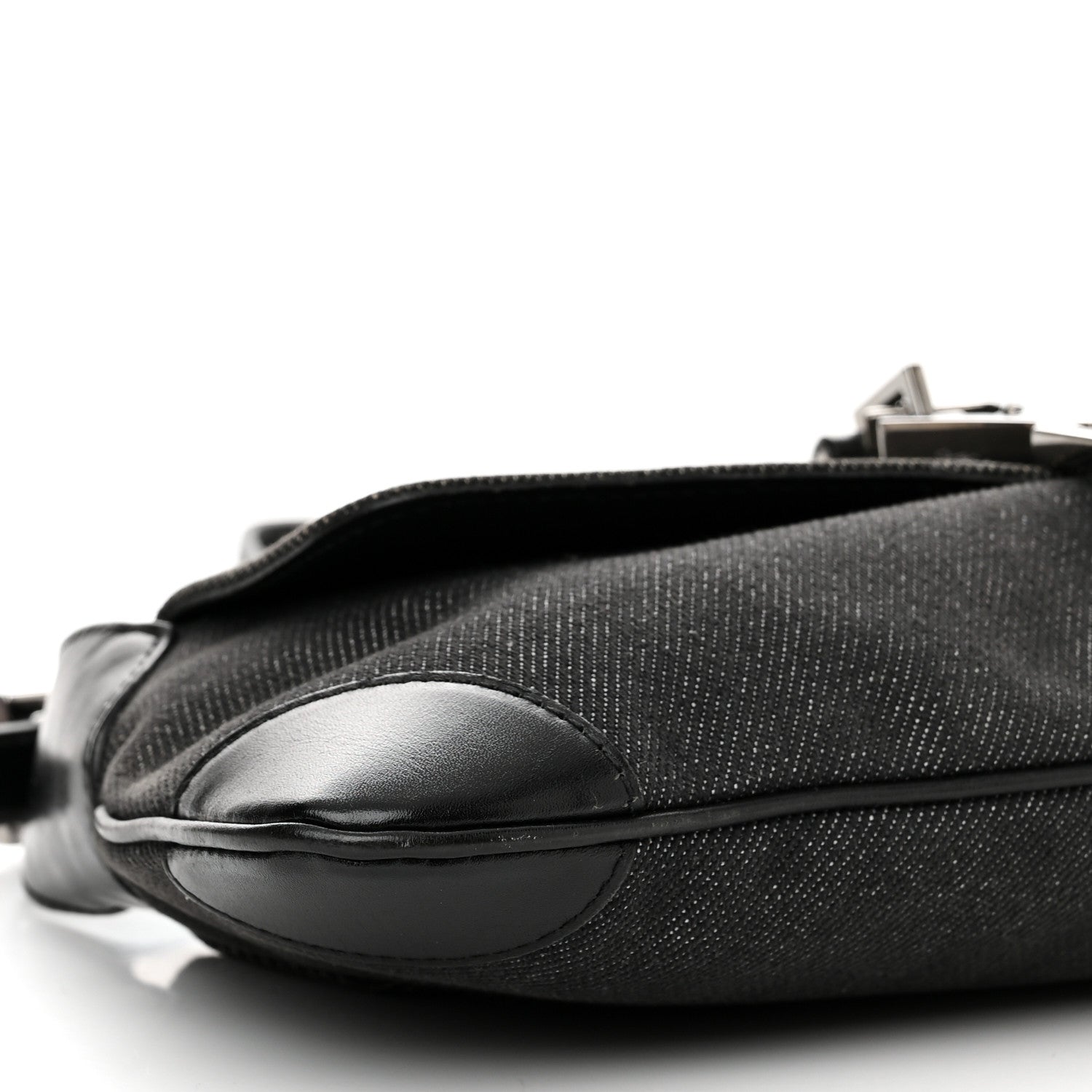 Gucci Denim Calfskin Small Jackie O Hobo Black 9 of 11