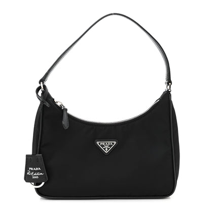 Prada Tessuto Nylon Mini Re-Edition 2000 Bag Black 1 of 9