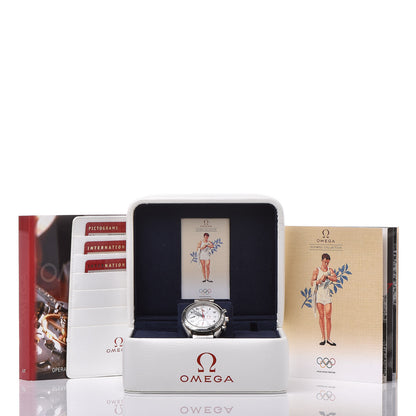 Omega Stainless Steel 39mm Speedmaster Date Olympic Series Automatic Watch White 3513.20.00 7 of 9