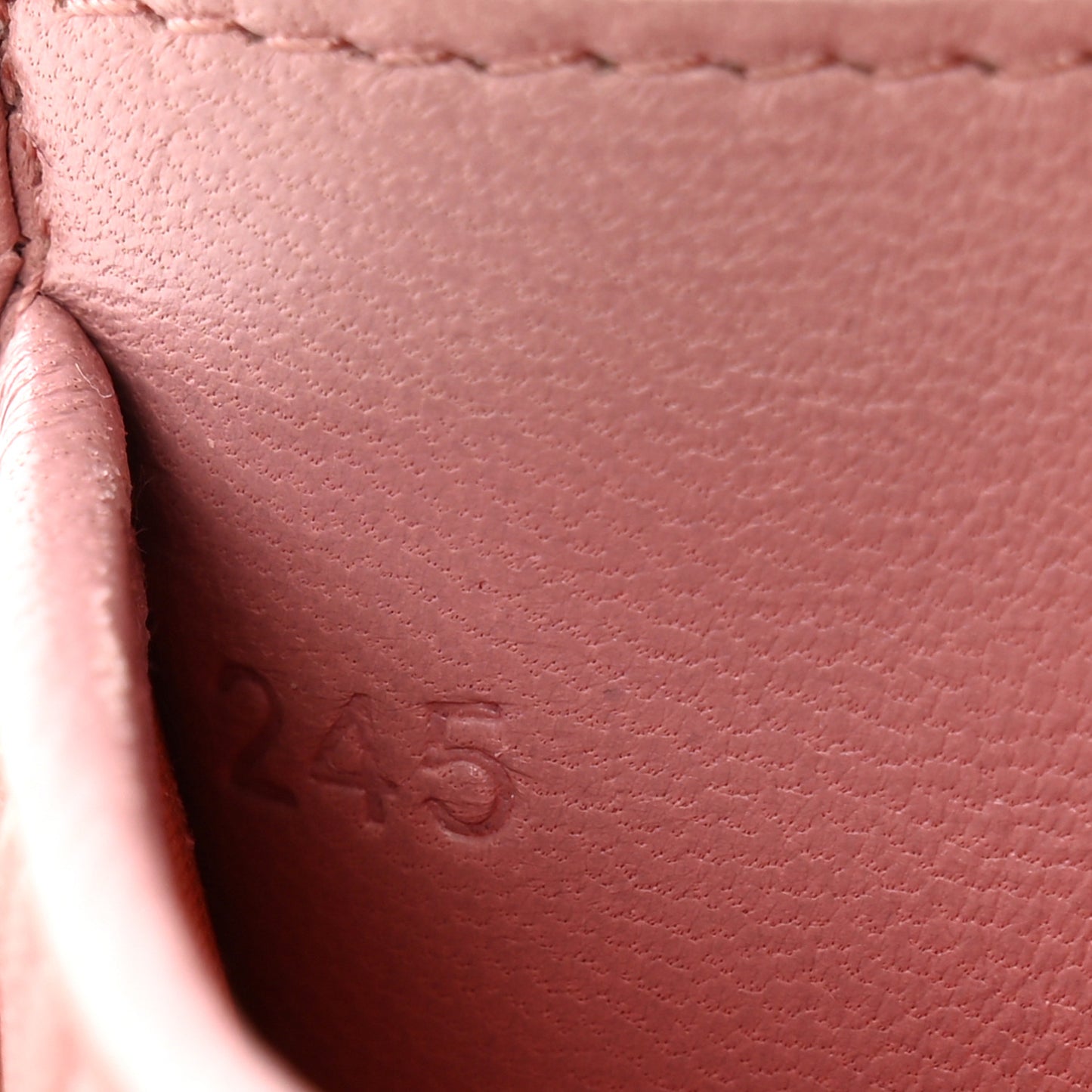 Nappa Matelasse Card Holder Rosa