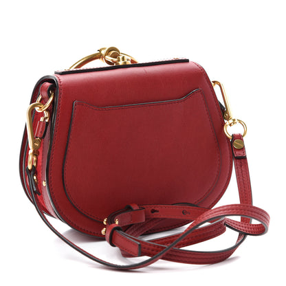 Chloe Calfskin Suede Small Nile Bracelet Bag Intense Red 3 of 12