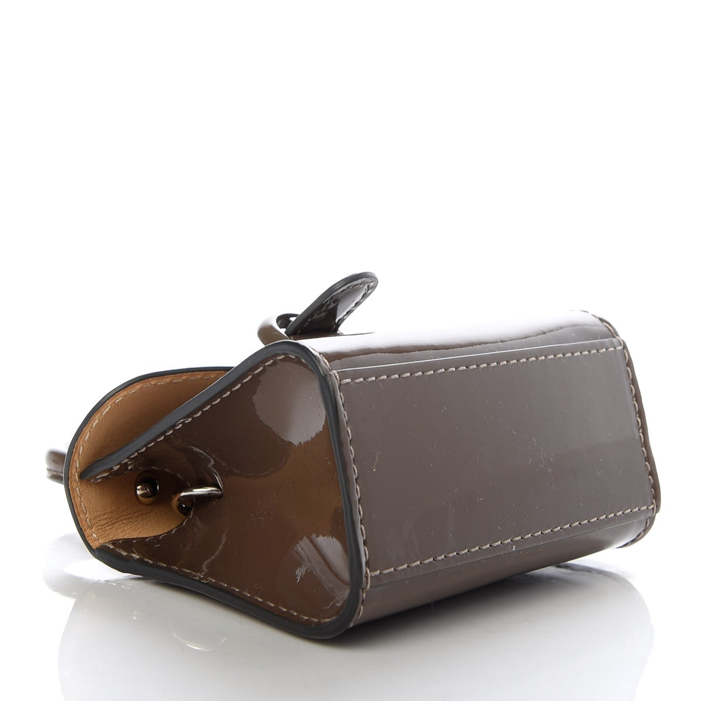 Patent Calfskin Mini Brillant Bag Charm