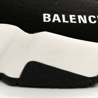 Balenciaga Neoprene Knit Womens Speed Sneakers 37 Black White 15 of 16