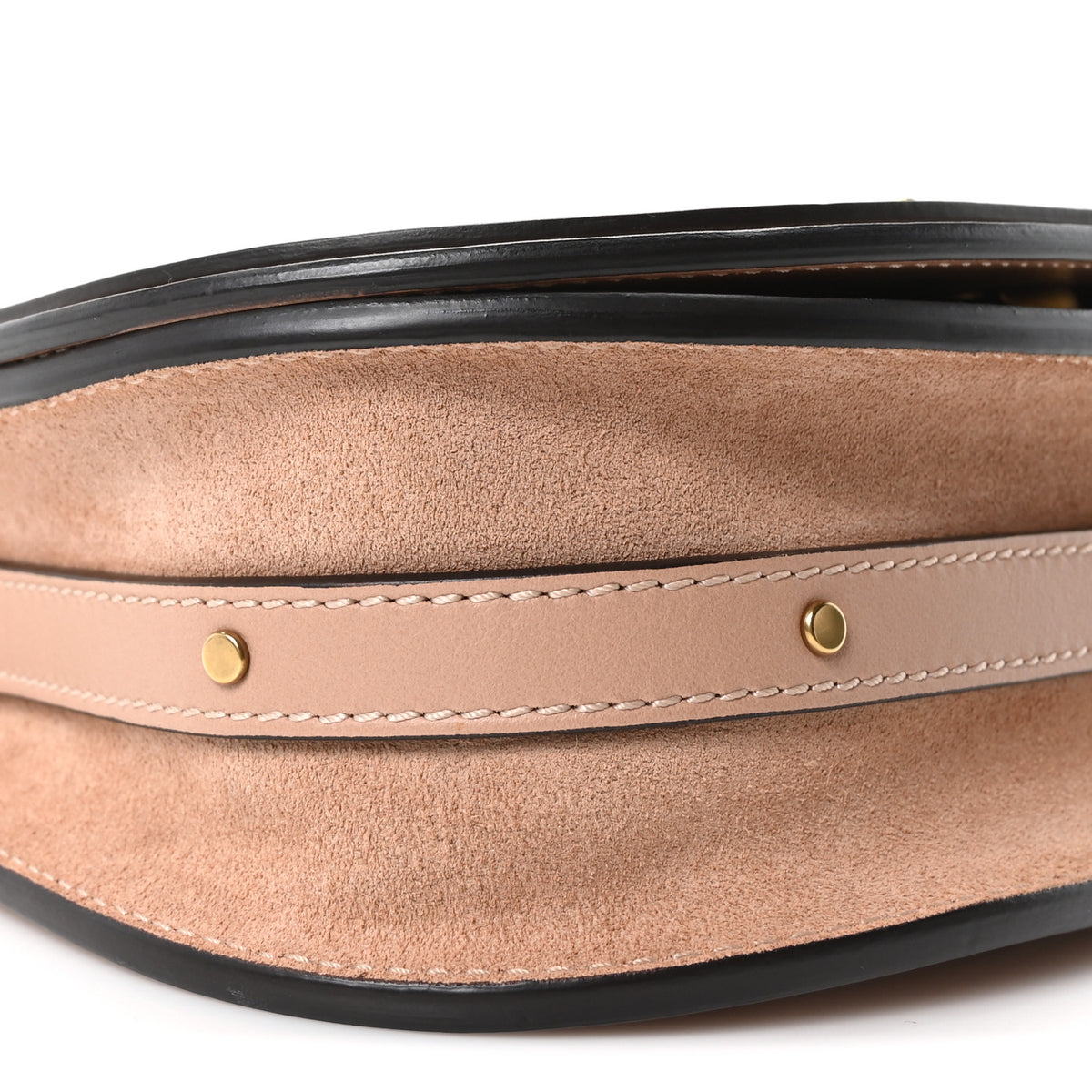 Chloe Calfskin Suede Small Nile Bracelet Bag Biscotti Beige 9 of 10