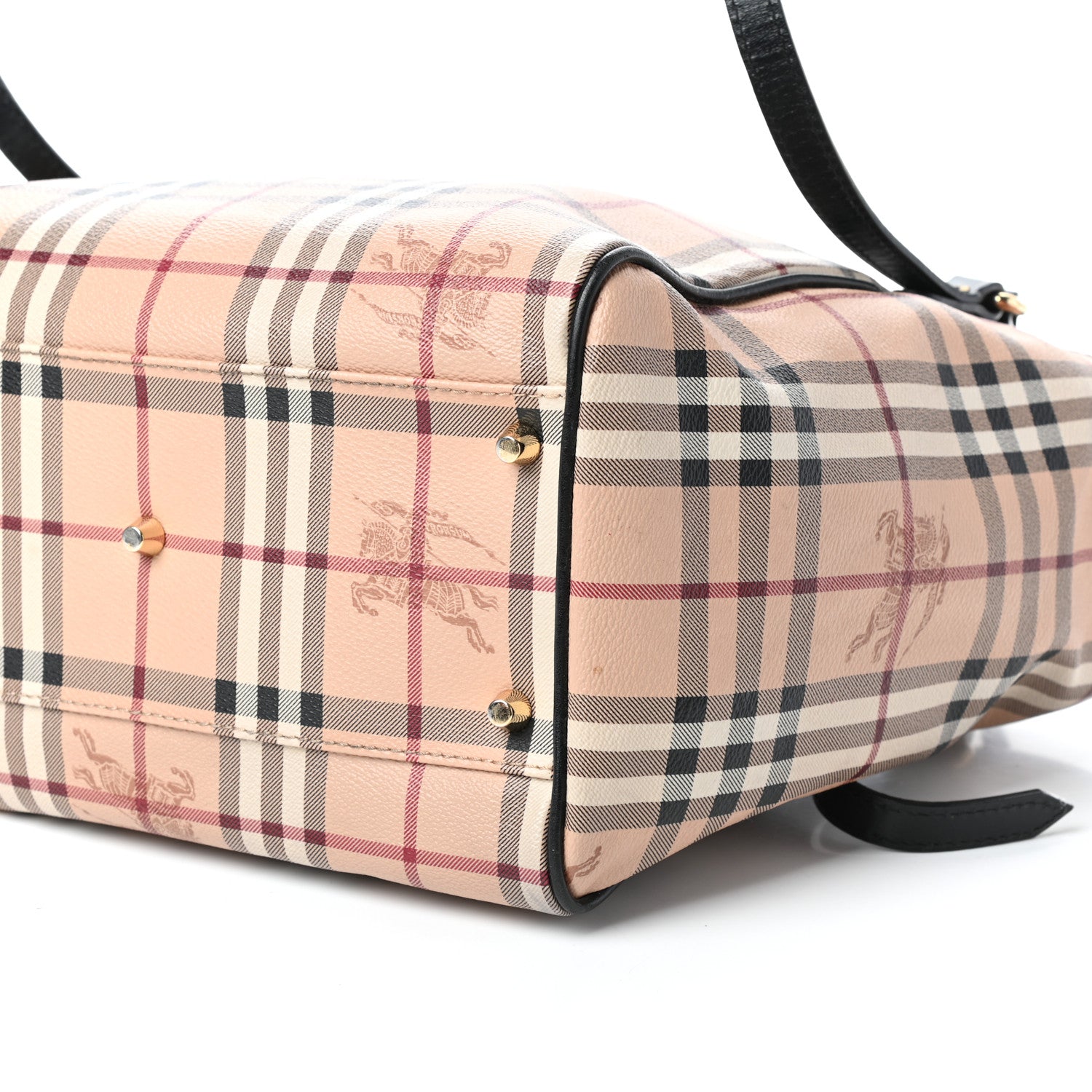 Burberry Haymarket Check Small Canterbury Tote Black 8 of 8