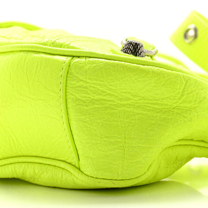 Balenciaga Agneau Arena Le Cagole Shoulder Bag XS Fluo Yellow 10 of 12