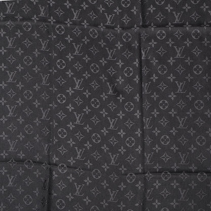 Louis Vuitton Silk Wool Monogram Shawl Anthracite 1 of 5