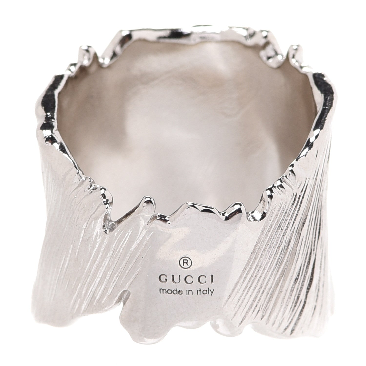 Gucci Metal GG Ring M Silver 3 of 5