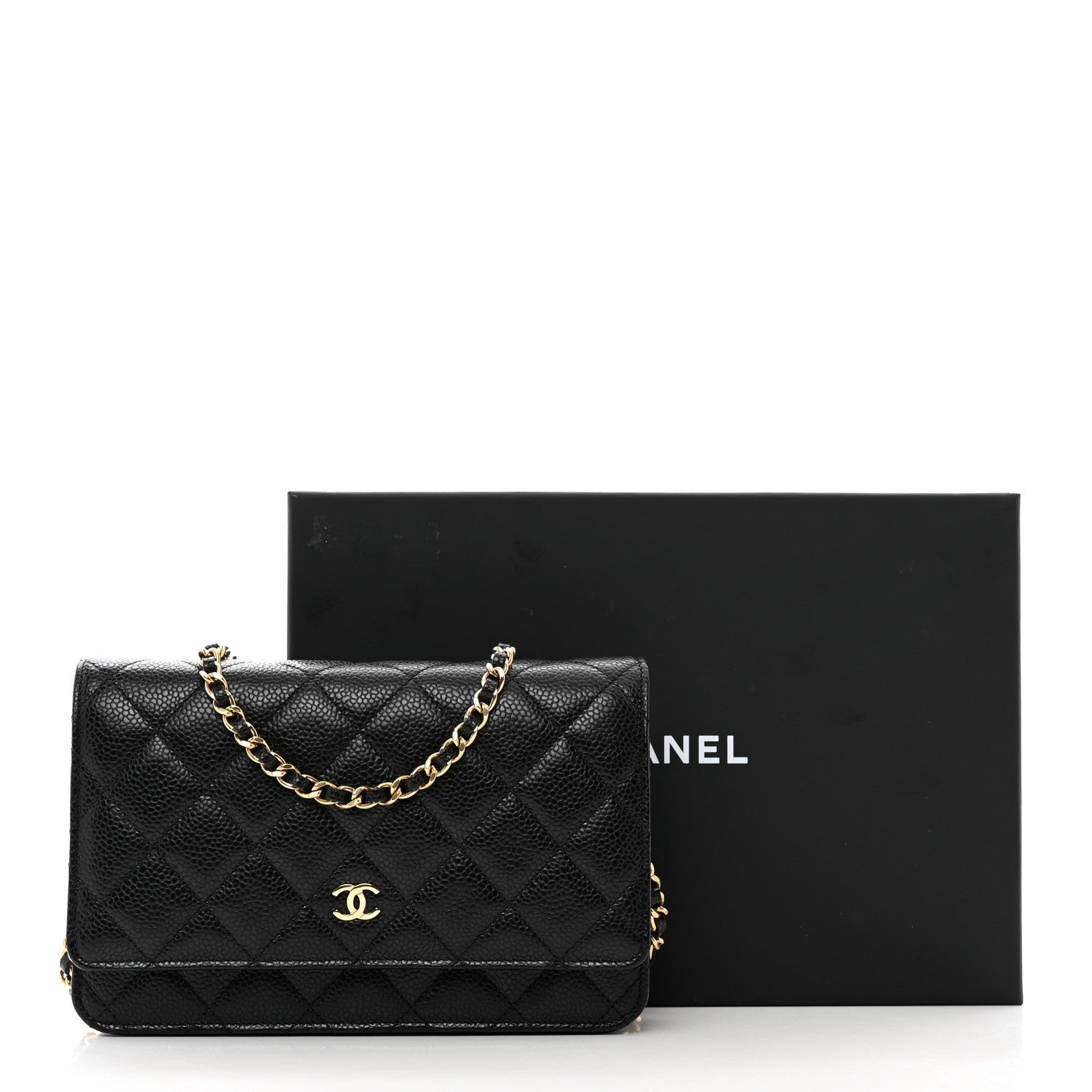 Chanel Caviar Quilted Wallet on Chain WOC Black 11 of 11