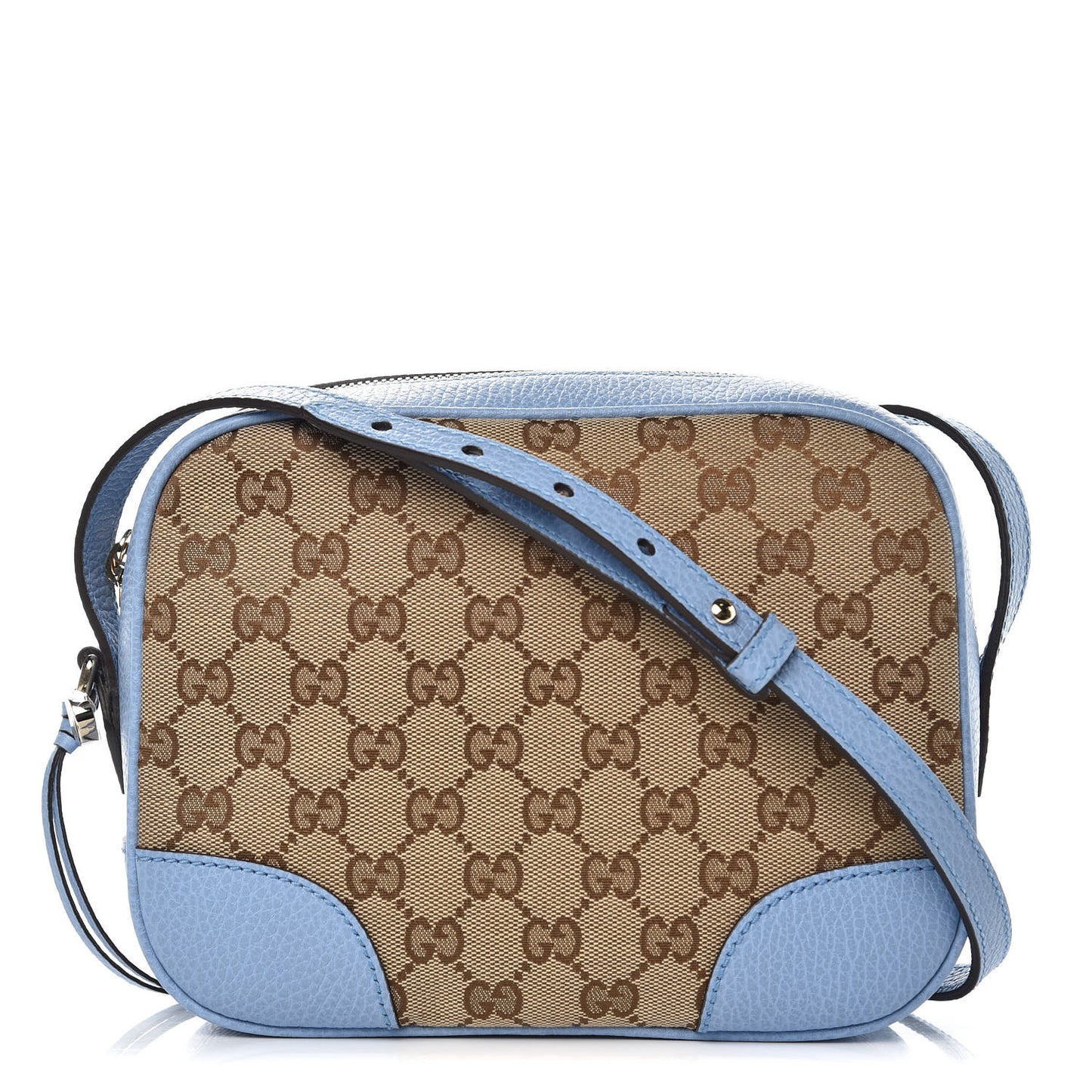 Monogram Mini Bree Messenger Bag Beige Mineral Blue