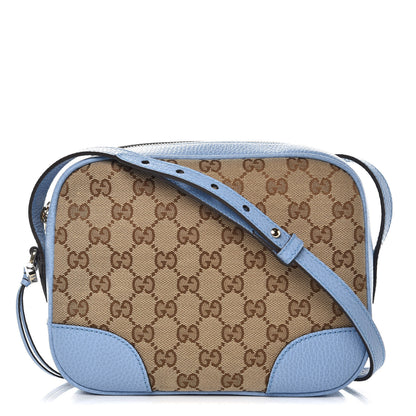 Gucci Monogram Mini Bree Messenger Bag Beige Mineral Blue 1 of 9