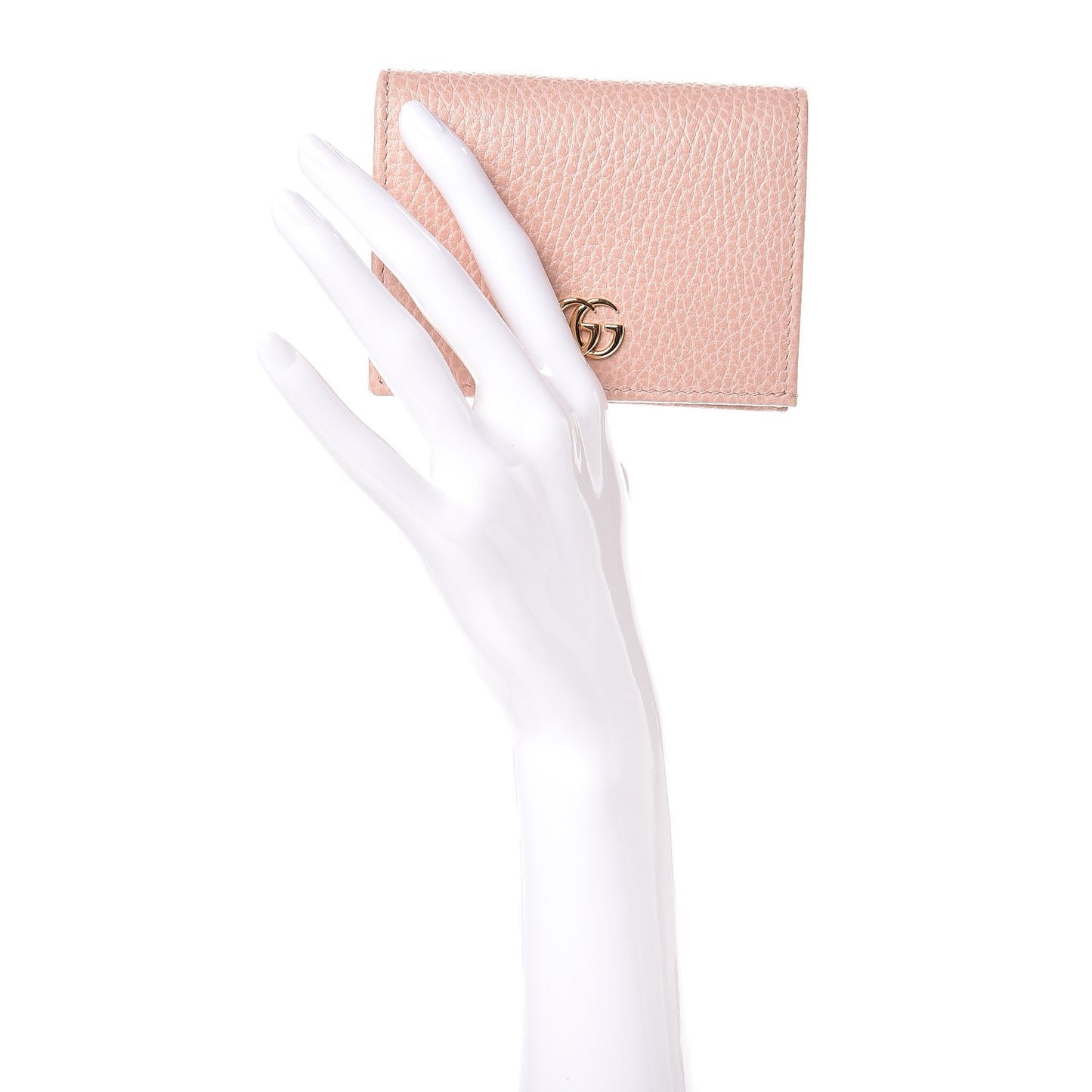 Dollar Calfskin GG Marmont Card Case Perfect Pink