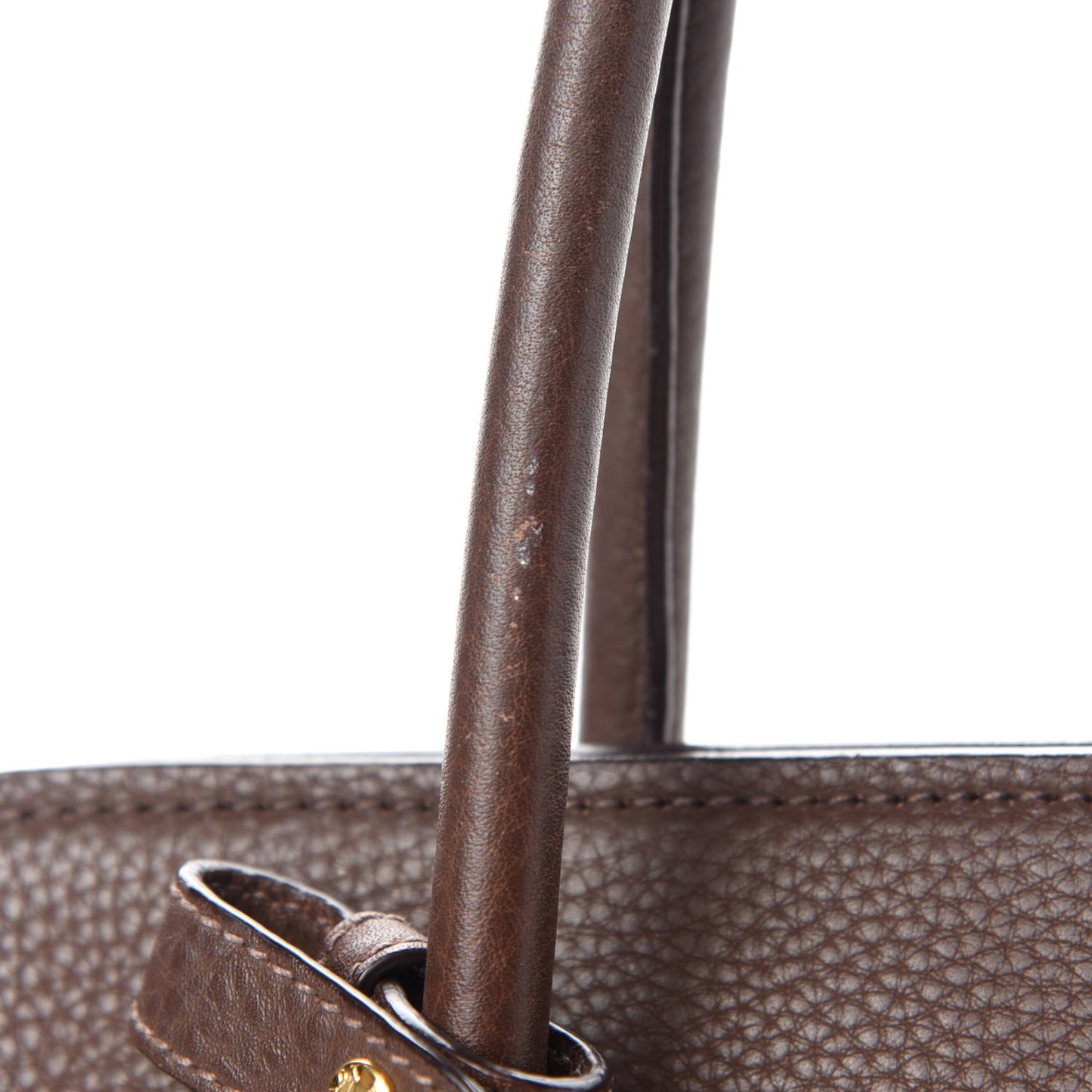 Vitello Daino Shopping Tote Bruciato